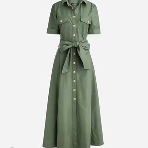 NWT JCrew Collection Faux Leather Shirtdress